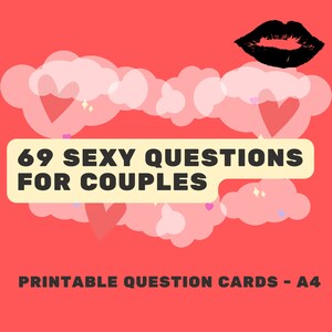 Sexy date night game.  Couples Quiz.  Valentine&#39;s Day. Intimacy guide.  Instant Printable Download