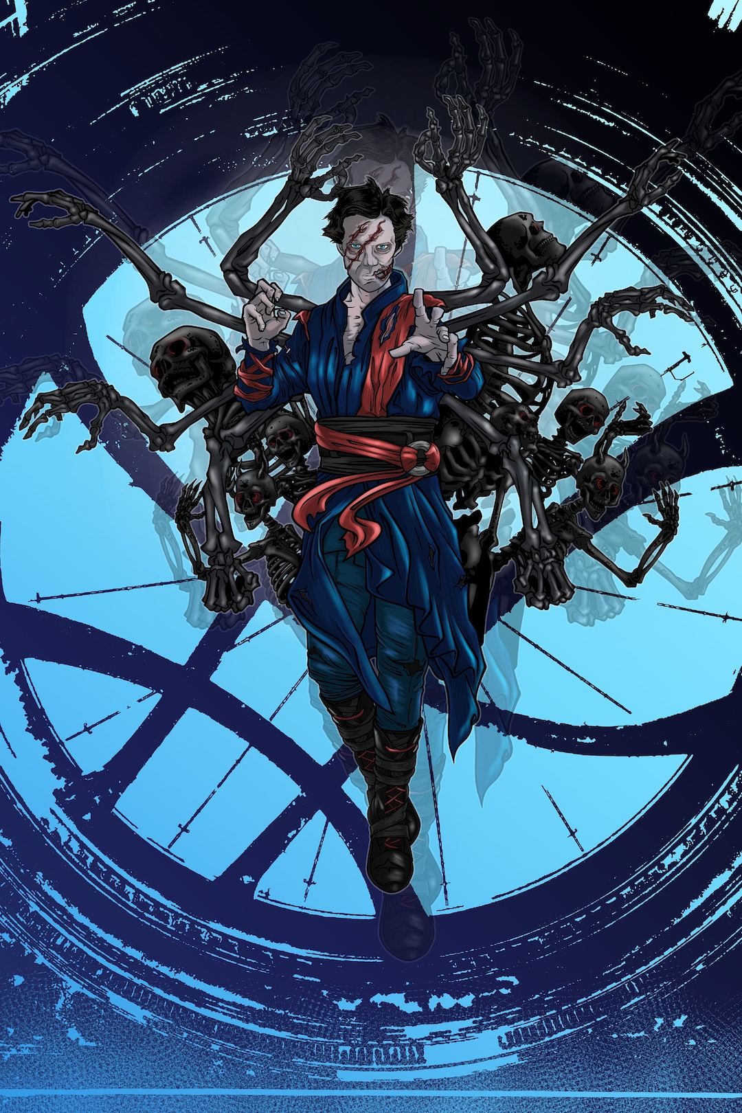 DIGITAL Undead Dr. Strange Fan Art Etsy