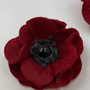 Felt Poppy Brooch