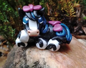 Horses, Fairy Garden Horse, Pony, Horse Decor, Horse Figure, Horse with Flowers, Horse Gift, Gift for Horse Lovers, Equestrian Gift