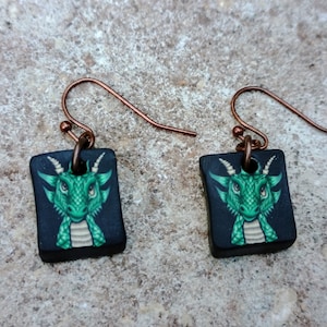 Dragons, Dragon Earrings, Gift for Booklover, Fantasy Dragon Jewelry, Fantasy Jewelry, Midevil Earrings, Fantasy, Dangle Earrings