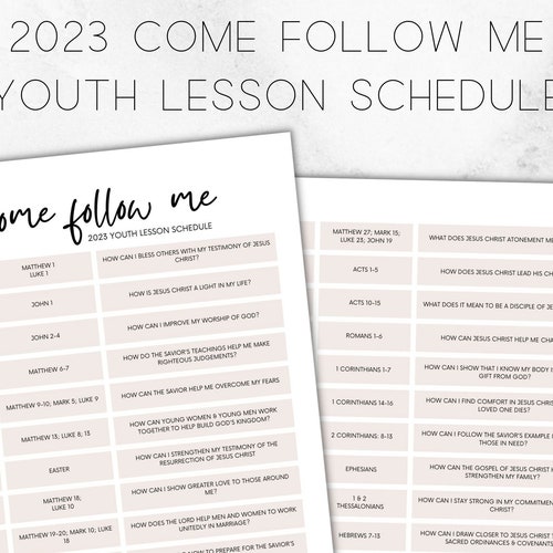 Come Follow Me 2025 Printable Coloring Page With Youth Theme Etsy Israel