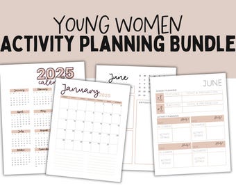 LDS Young Women Activity Planner, 2025 LDS Young Women, 2025 Youth Theme, Look Unto Christ, Young Women Lesson Plan