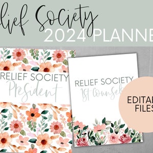 LDS Relief Society, 2024 Relief Society Planner, Relief Society, Relief Society Newsletter, Relief Society Spotlight, Conducting Sheet,