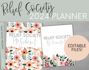 LDS Relief Society, 2024 Relief Society Planner, Relief Society, Relief Society Newsletter, Relief Society Spotlight, Conducting Sheet,