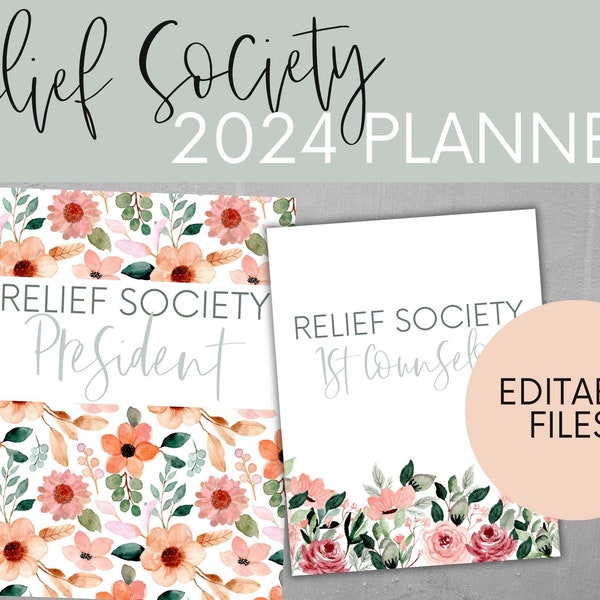 LDS Relief Society, 2024 Relief Society Planner, Relief Society, Relief Society Newsletter, Relief Society Spotlight, Conducting Sheet,