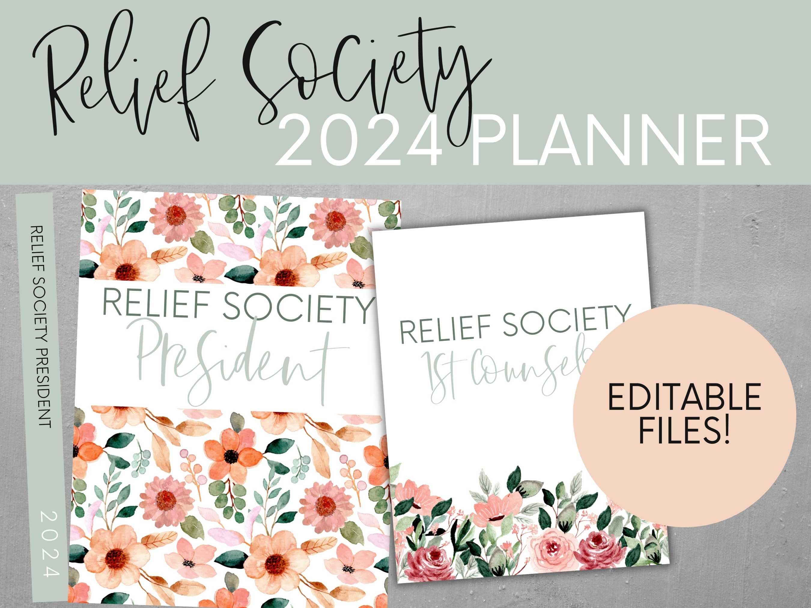 LDS Relief Society, 2024 Relief Society Planner, Relief Society, Relief ...