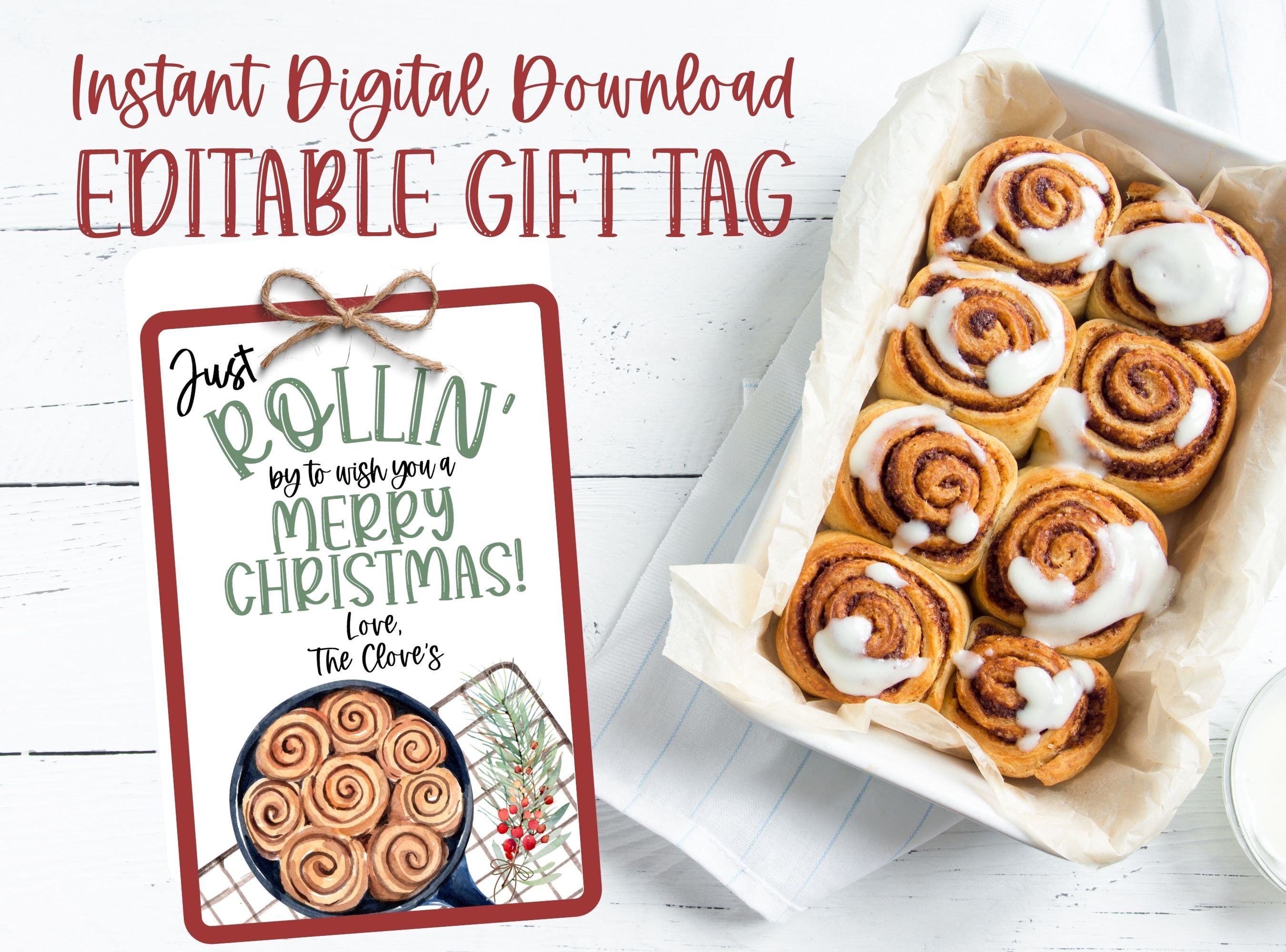 Cinnamon roll christmas gift Clearance