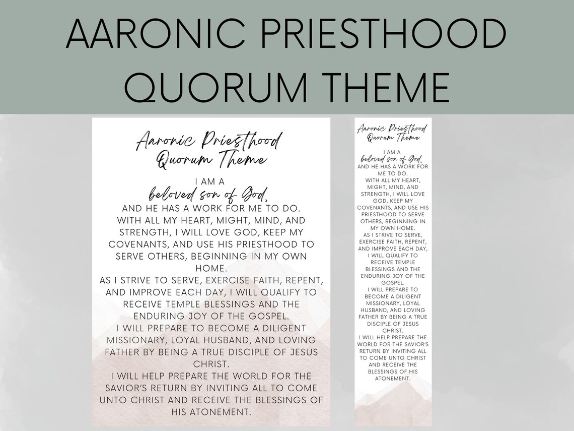 Young Men Bulletin Board Kit, 2023 LDS Youth Theme, Aaronic Priesthood