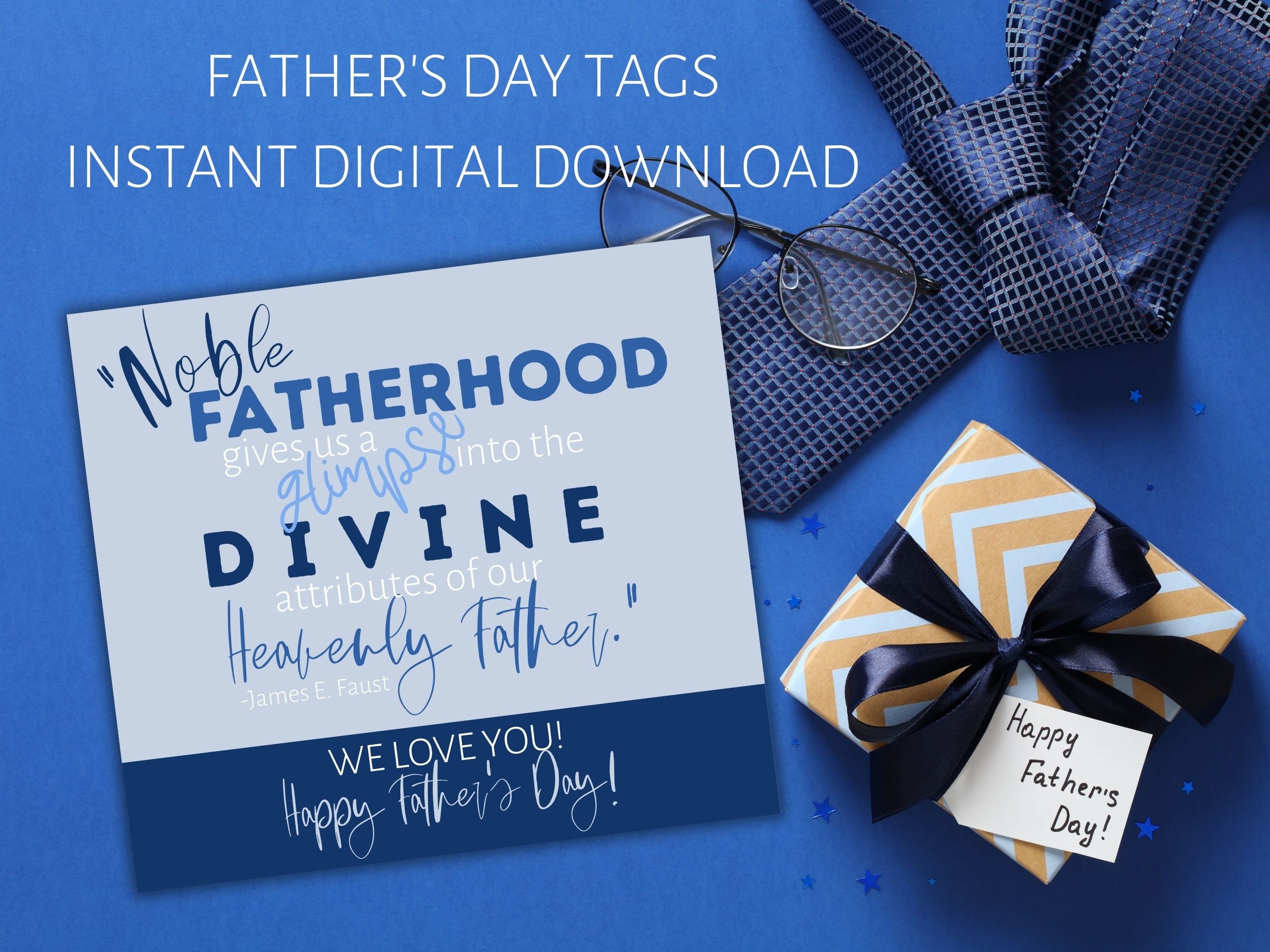Father's Day Tag, LDS Father's Day Gift, Father's Day Gift for Church ...