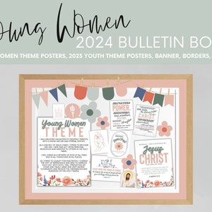 Young Women Bulletin Board Kit, 2024 LDS Youth Theme, 2024 LDS Young Women Theme, I am a disciple of Jesus Christ, 3 Nephi 5:13