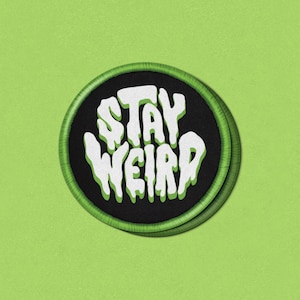 Adesivo Stay Weird Patch - Mancha UV Elevada