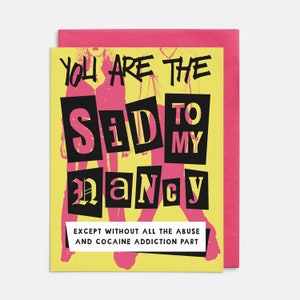 Sid & Nancy liefdeskaart