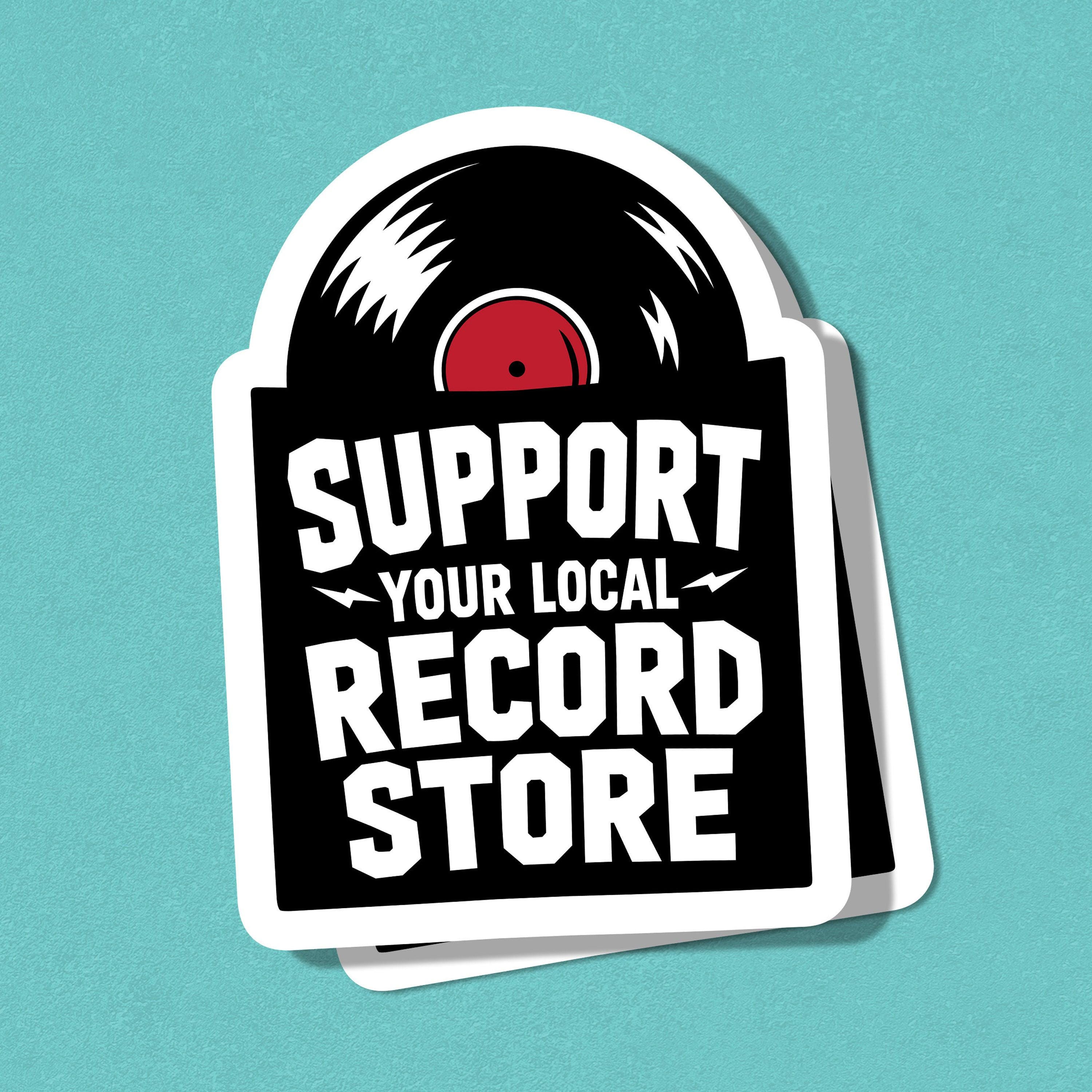 Record Store Stickers - Etsy