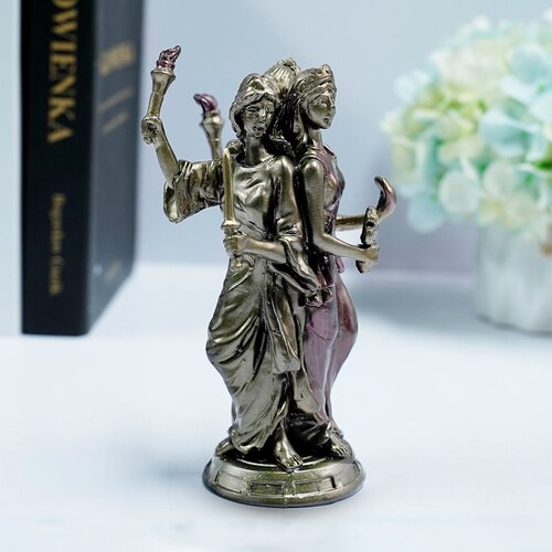 Hecate Hekate Greek Goddess of Magic Statue Cold Cast Bronze Etsy