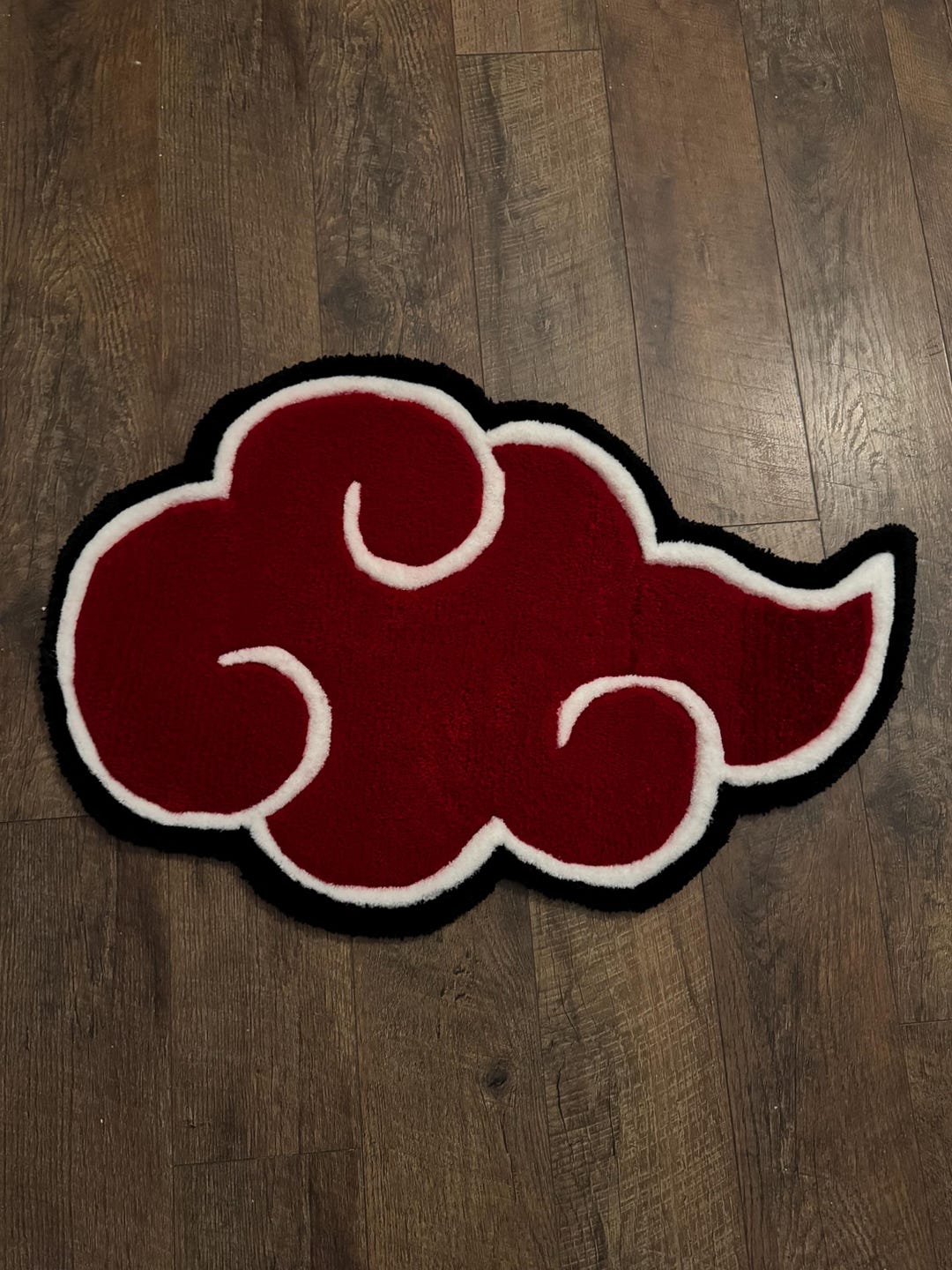 Custom Handmade Naruto Akatsuki Cloud Rug | Naruto Tufted Carpet ...