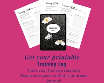 Lauftrainingsprotokoll PRINTABLE JOURNAL | Halbmarathon| Marathon| 5km Lauf| 10km Lauf| Run Log Training Plan