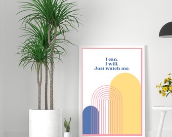 Inspirational Running Quote Printable | Digital Wall Art for Runners | Gym Poster | Perfect Running Gift