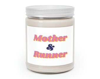 Motivational Runner's Gift - Personalized Soy Candle with Inspirational Message - Scented Candle for Joggers and Athletes 9oz