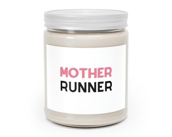 Motivational Runner's Gift - Personalized Soy Candle with Inspirational Message - Scented Candle for Joggers and Athletes 9oz
