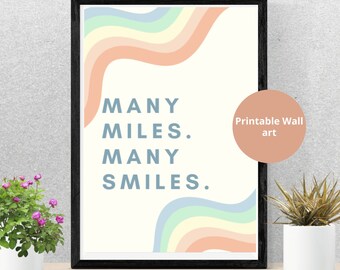 Inspirational Running Quote Printable | Digital Wall Art for Runners | Gym Poster | Perfect Running Gift
