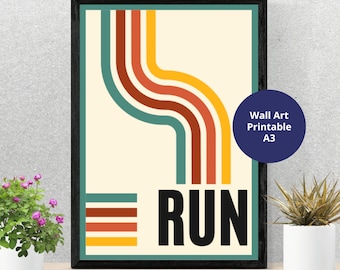 Inspirational Running Quote Printable | Digital Wall Art for Runners | Gym Poster | Perfect Running Gift
