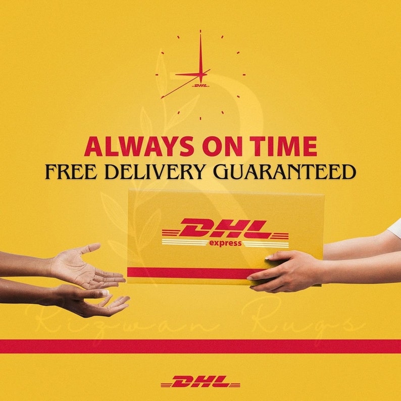 Oushak Rug, Blue and White Handmade Turkish Wool Rug, for Your Living