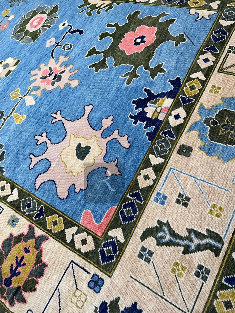 blue turkish rug
