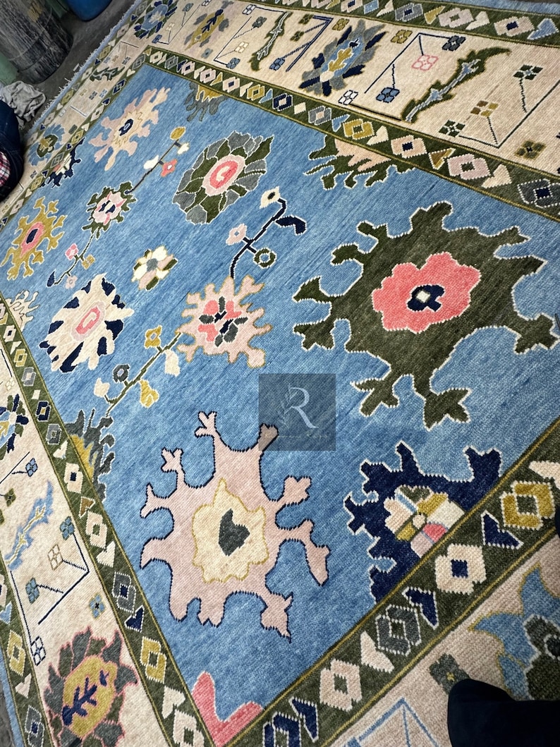 green rug for living room