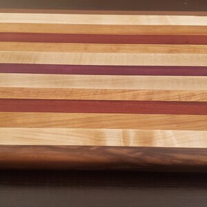 Multi-Wood Edge Grain Cutting Board