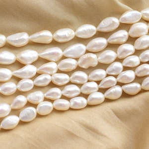 Natural Freshwater White Baroque High Quality Pearl for Jewelry Making | High Luster Pearl | Freshwater Pearl Supplies