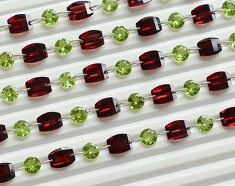 ペリドット ペアシェイプファセットカットビーズ【g-368】 136 ピース