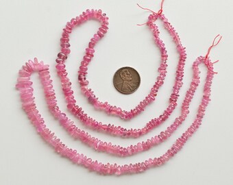 16 Inches Ruby Glass Filled Smooth Tumble Beads Natural Gemstone For Jewelry Making | Ruby For Jewelry Making | DIY Jewelry