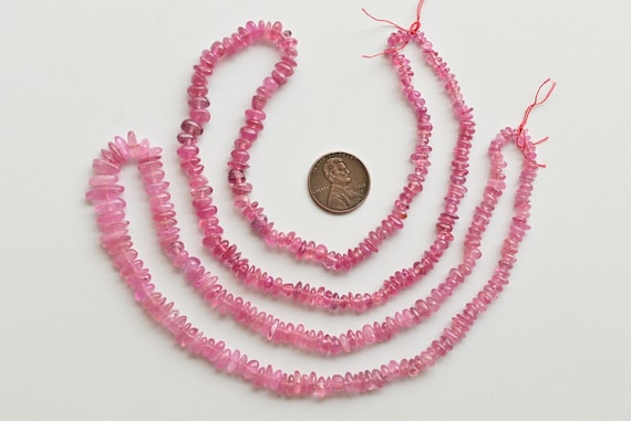 16 Inches Ruby Glass Filled Smooth Tumble Beads Natural Gemstone For Jewelry Making | Ruby For Jewelry Making | DIY Jewelry