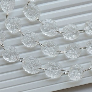 10 Pieces Crystal Quartz Carved Uneven Beads Natural Gemstone | 14x12.5x5 to 12x10x4.5 MM | Quartz for Jewelry Making