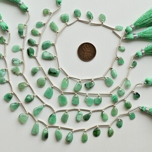 16 Pieces Emerald Uneven Tumble Smooth Beads Natural Gemstone | Emerald for Jewelry Making | 12x6x5 to 6x5x2.5 MM