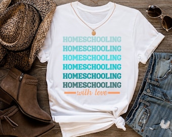 Homeschool Mom Shirt, Funny Homeschool Tee, Homeschooler Tee, Homeschool Gift, Mom Shirt, Homeschool Mama, Love homeschool, Homeschooler mom