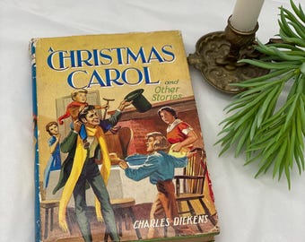 Vintage Hardback 'A Christmas Carol' by Charles Dickens, Dean & Son Ltd