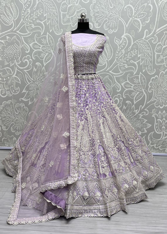 Bridal net clearance lehenga