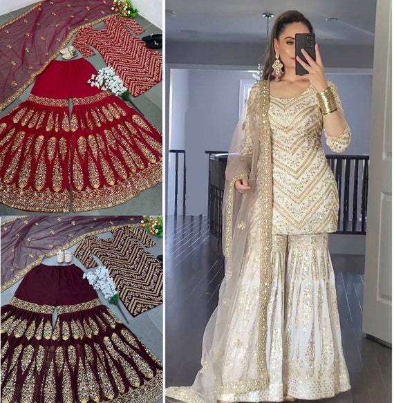 Balaji Emporium Presents Indian Designer Kurti With Sharara Suit Ethnic Party  Wear Dress at Rs 1399/piece | Ladies Ethnic Wear in Surat | ID: 26438084212