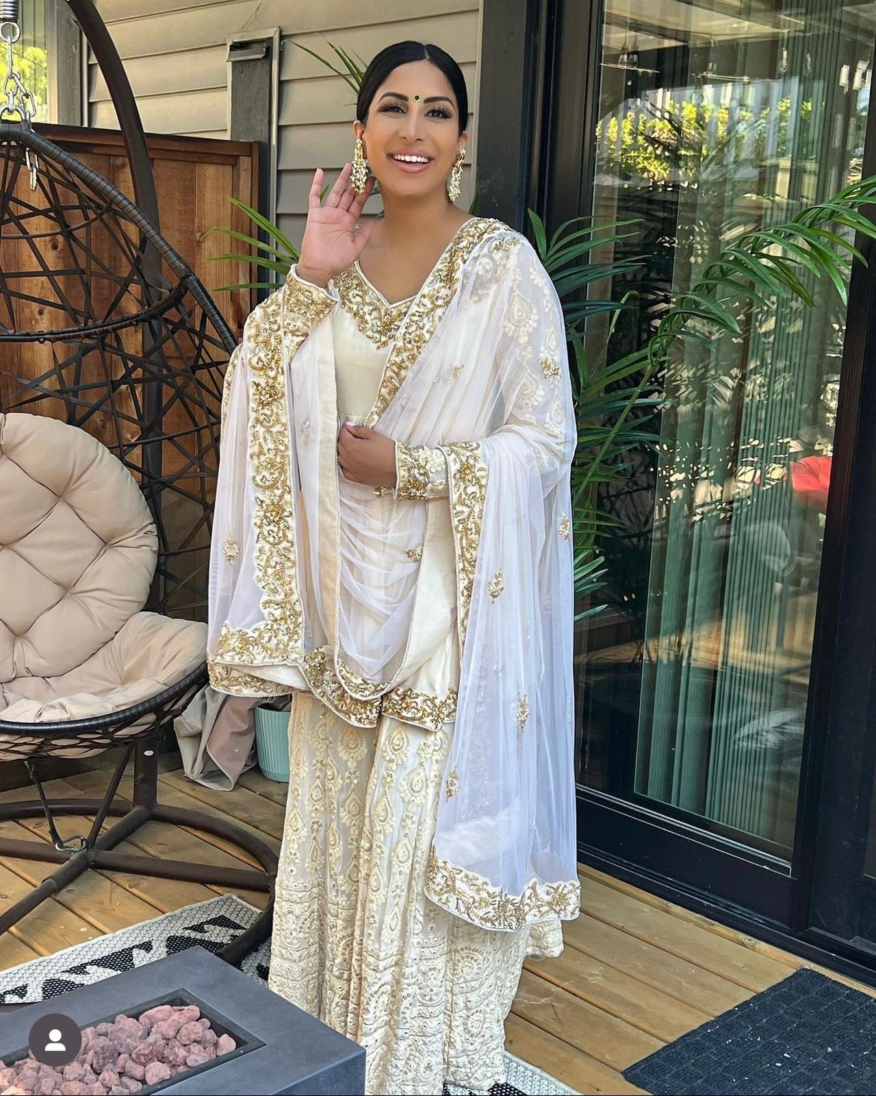 Designer sharara dress online top