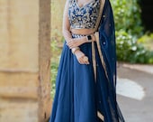 Sleeveless bridal lehenga shop