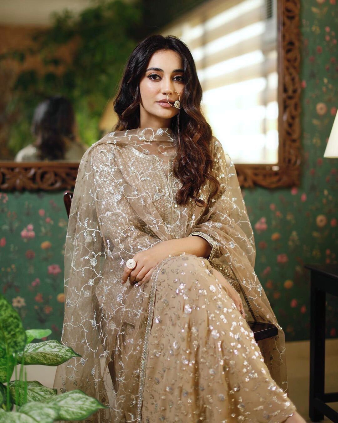 Pakistani Embroidered Viscose Suit Canada | Digital Print 3 Piece Salwar Kameez main image 1