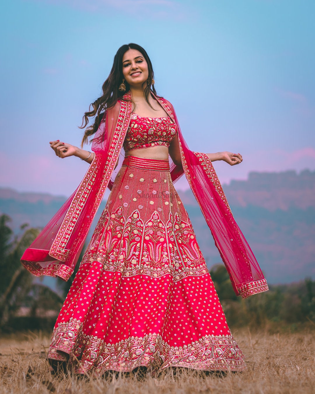 Malay Satin Silk With Heavy Embroidery Thread Work With Ready Made Less Border Type Dress