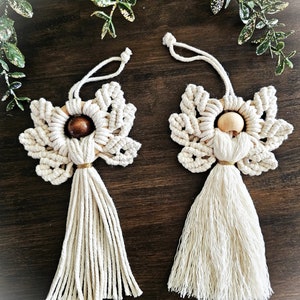 Macrame Angel, Christmas Angel, Boho Angel, Boho Ornaments, Christmas Ornaments, Macrame Ornaments, Christmas Decor
