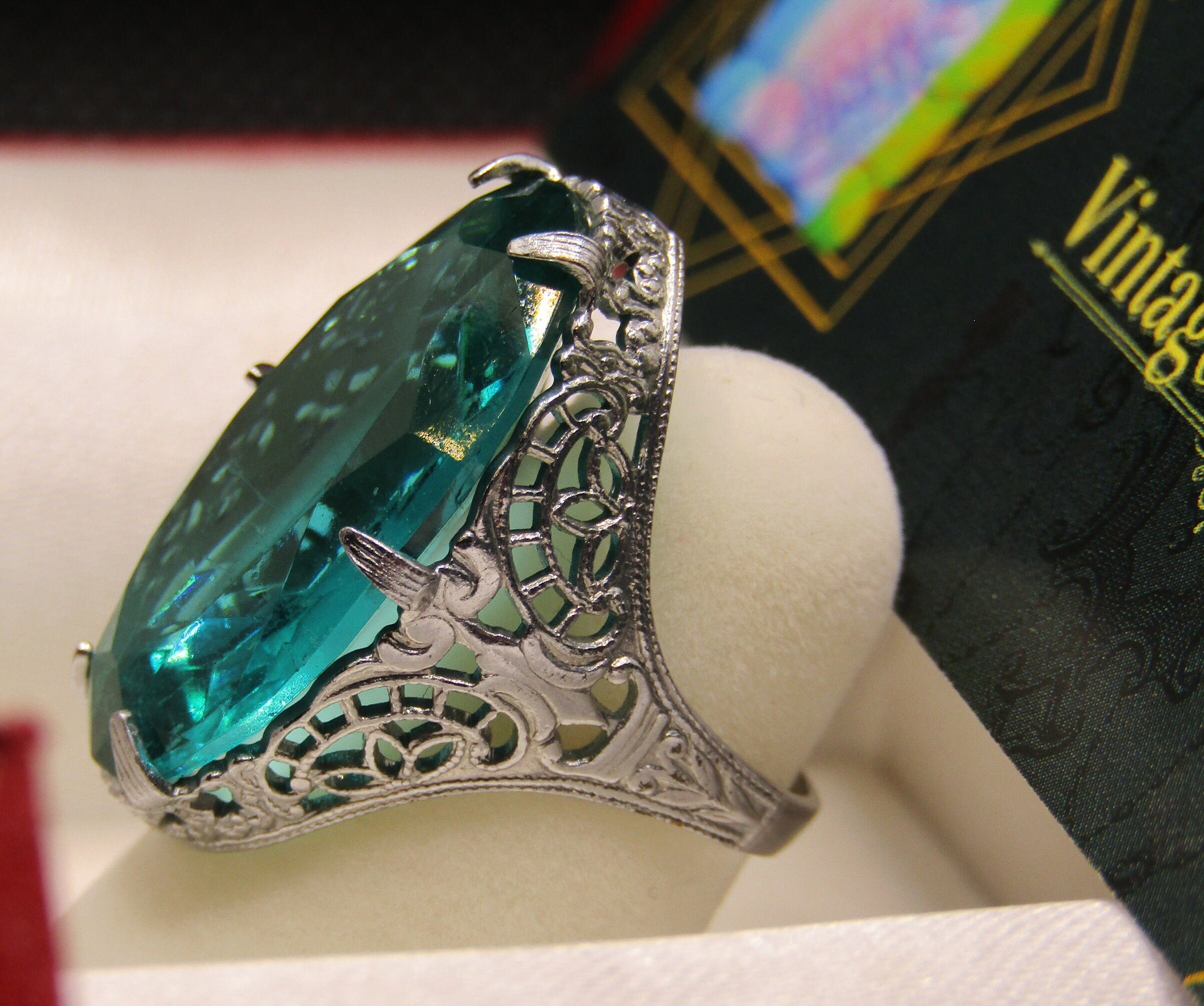 Antique NEMCO Art Deco Silver Ring - Etsy Antique NEMCO Art Deco Silver Ring - Etsy