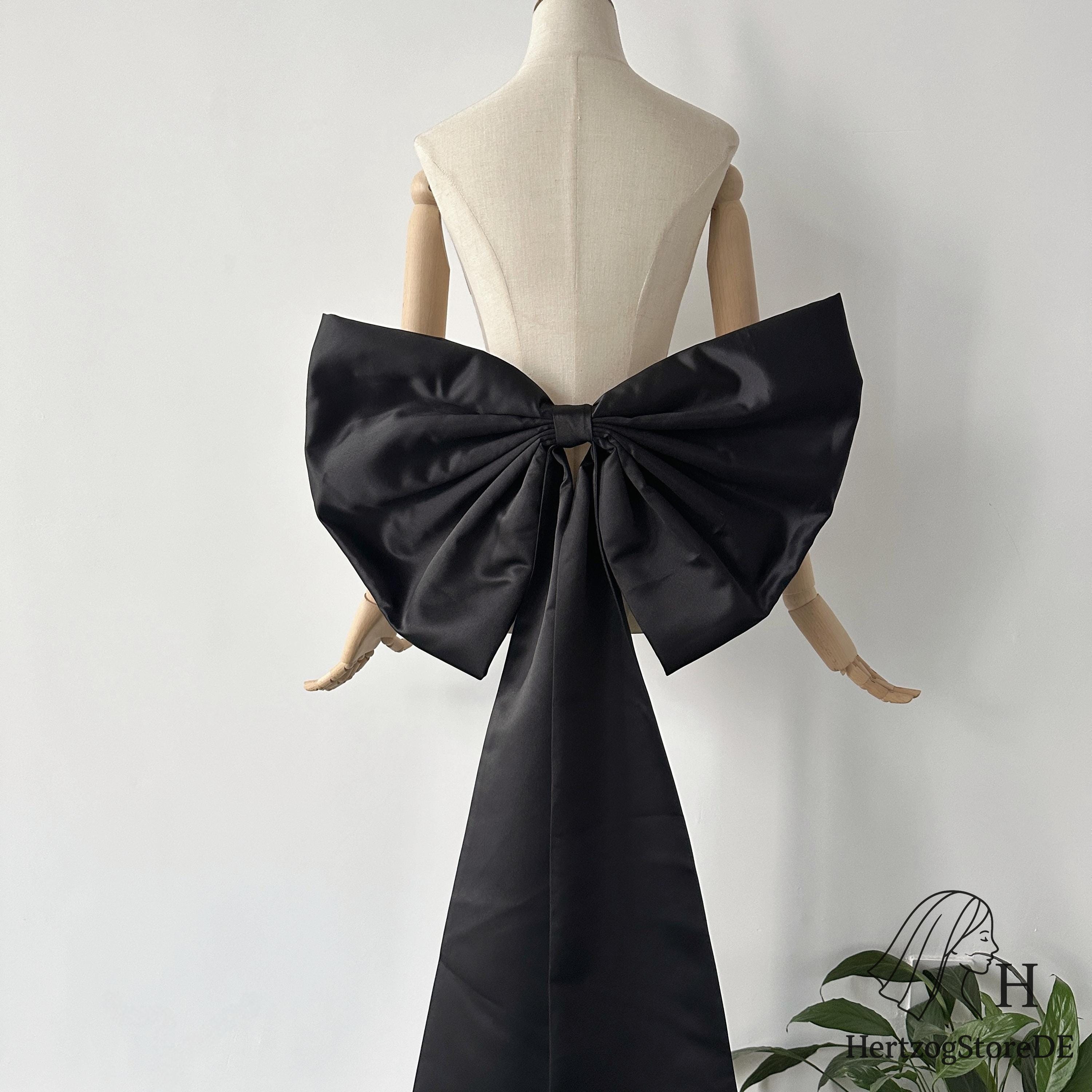 big black bow for dress DOLLY Luxury Black Big Bow Sleeveless Suspender Midi Date Dress-RAQUEL main image 1