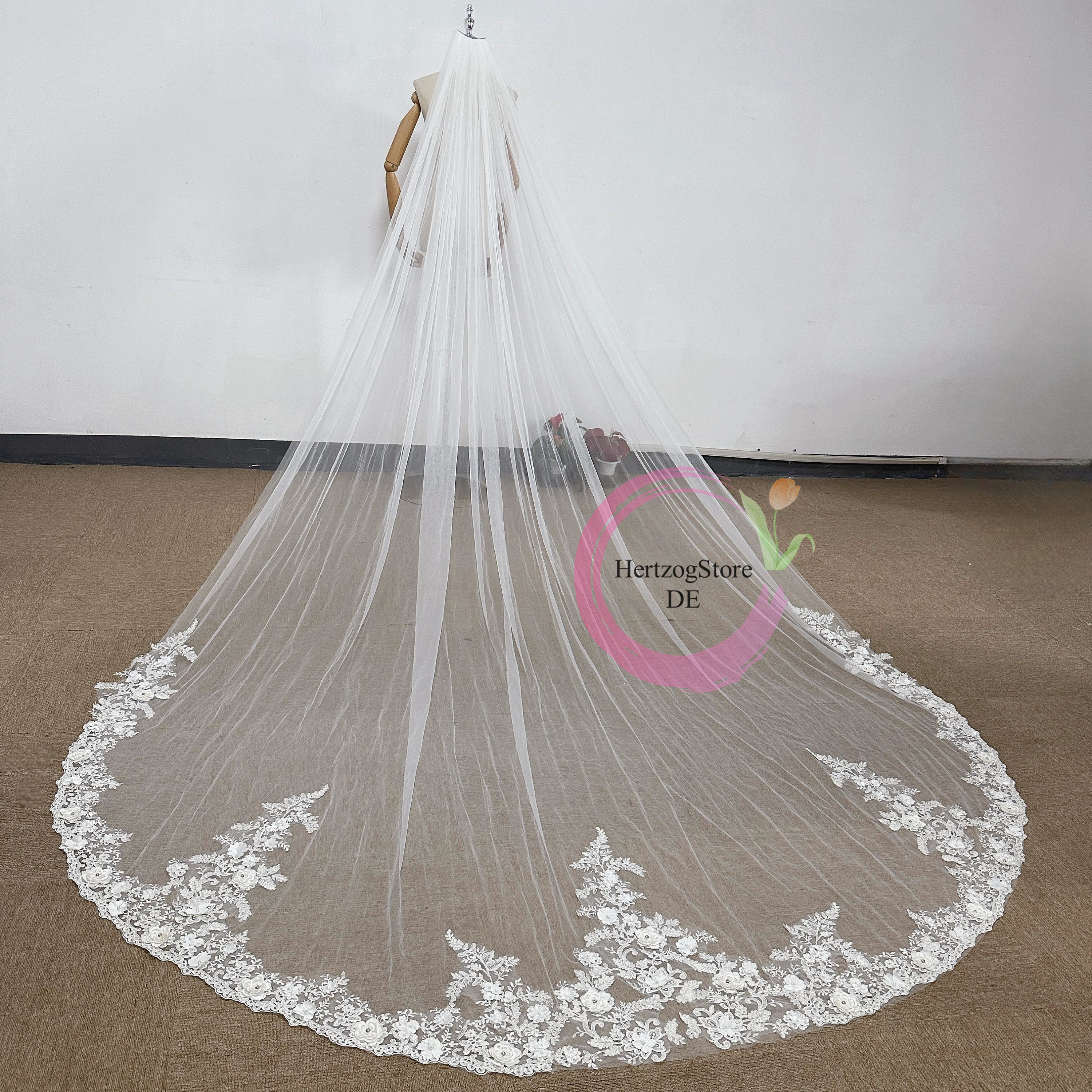 Voile De Mariée 2 Niveaux Wedity - Longueur Coude, Ivoire, Avec Peigne, Tulle Doux.