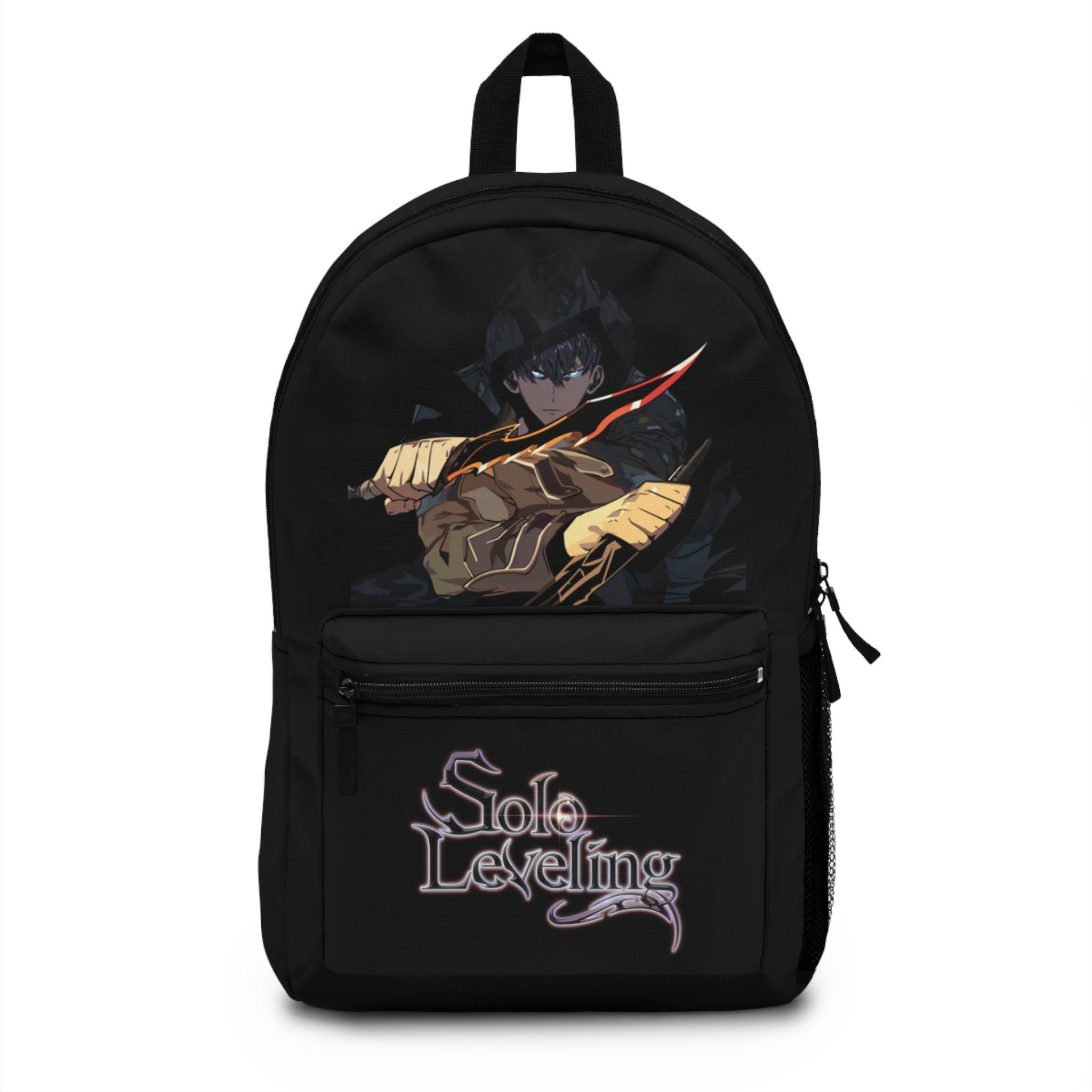 Discover Cool Anime Backpack for Fans of Solo Leveling, Stylish School Bag, Daily Use, Gift for Anime Lovers