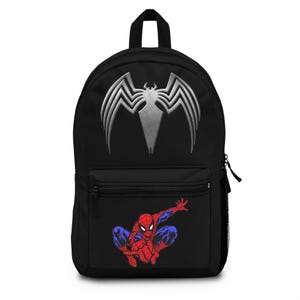Spider-Man Inspired Backpack, Superhero School Bag, Comic Book Tote, Gift for Kids, Fan Merchandise